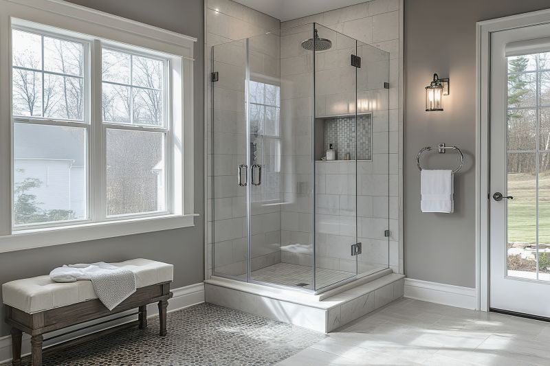 Modern Shower with Built-in Niche